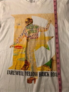 Elton John Farewell Yellow Brick Road Concert Tee S
